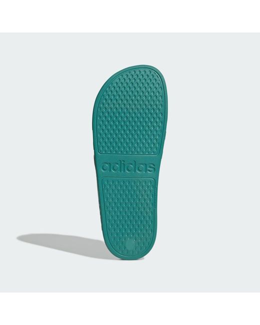 Adidas Green Adilette Aqua Slides