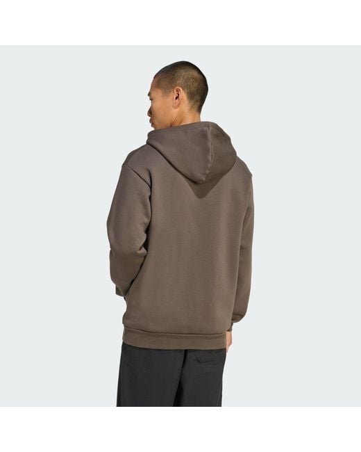 Adidas Brown Terrex Multi Large Logo Hoodie for men