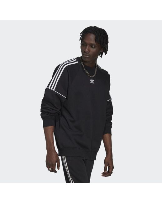 Adidas Black Rekive Crew Sweatshirt for men