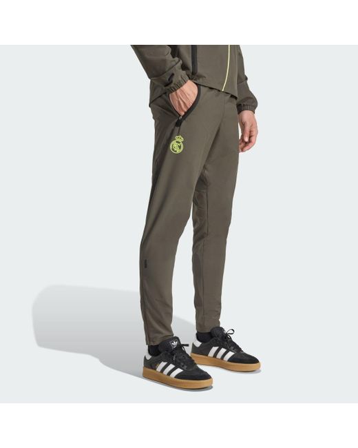 Adidas Gray Real Madrid Tiro 25 Competition Vis Tech Travel Pants for men