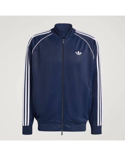 Adidas Blue Sst Adicolor Classics Loose Track Top for men