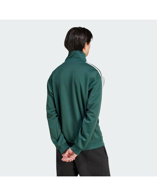 Adidas Green Adicolor Funnel Neck Track Top for men