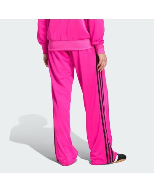 Track Pants Adicolor Classic Firebird Loose di Adidas in Pink