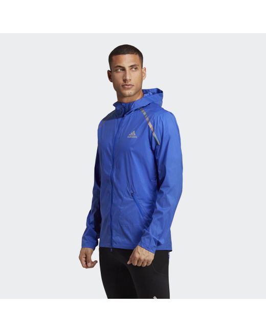 Adidas Blue Marathon Jacket for men