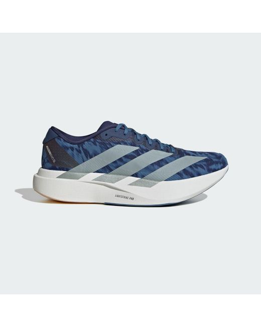 Adidas Blue Adizero Evo Sl Shoes for men
