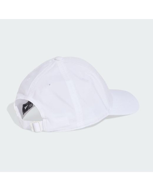 Adidas White New Logo Embroidered Baseball Cap