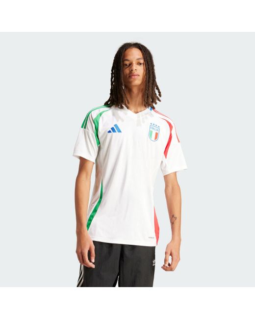 Adidas White Italy 24 Away Jersey for men