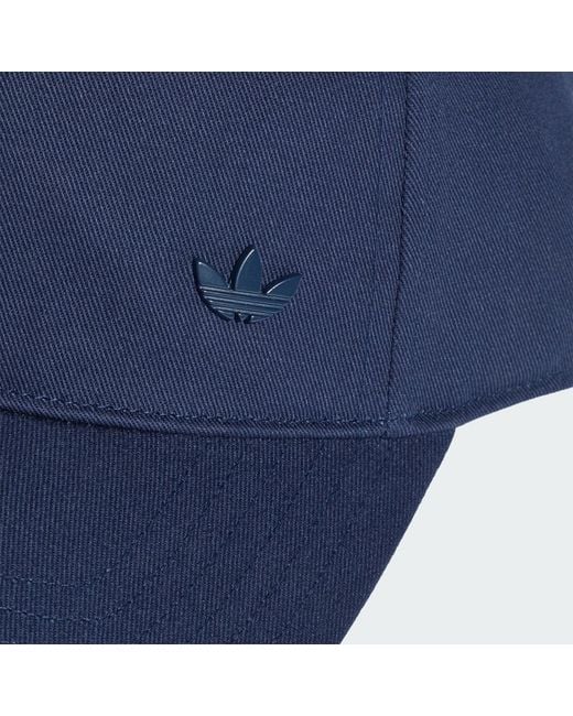 Adidas Blue Everyday Icons Cap With Tonal Metal Trefoil