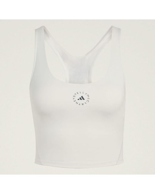 Adidas White By Stella Mccartney Yoga Croptop