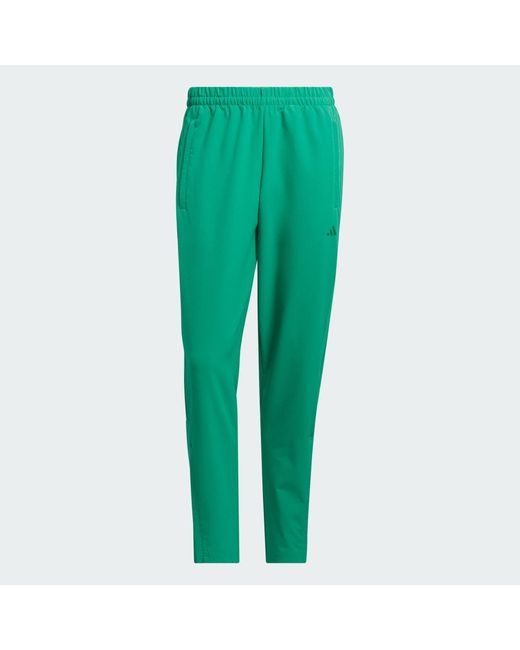 Adidas Green Woven Track Pants for men
