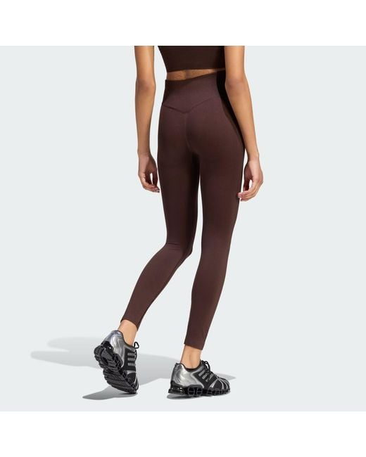 Adidas Red Essentials Seamless Leggings