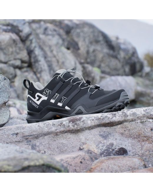 Adidas Black Terrex Swift R2 Gore-tex Hiking Shoes