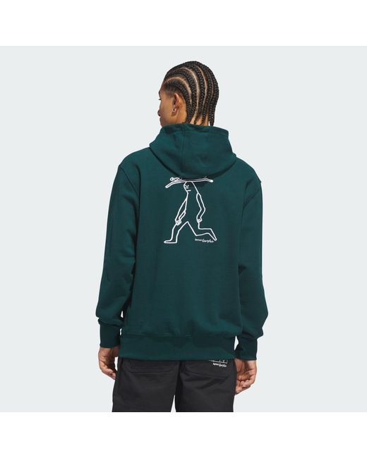 Adidas Green Skateboarding X Mark Gonzales Skate Head Hoodie