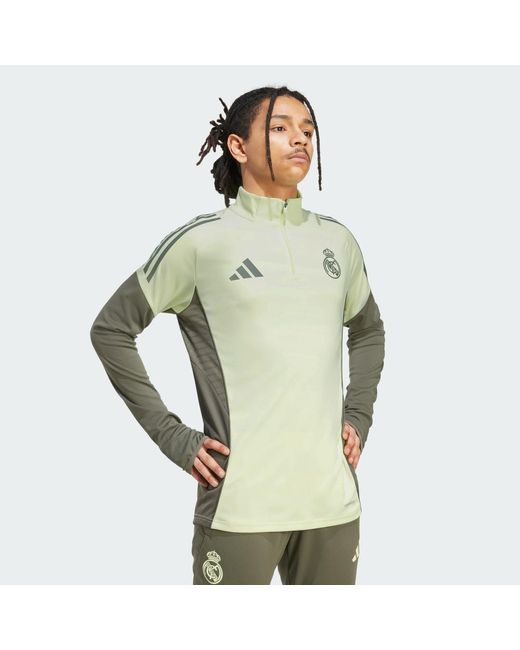 Adidas Green Real Madrid Tiro 25 Competition Training Top for men