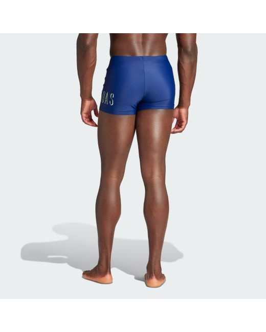 Adidas Blue Lineage Swim Boxers for men