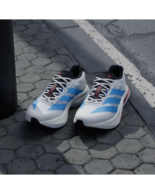 Adidas Blue Adizero Boston 13 Running Shoes for men