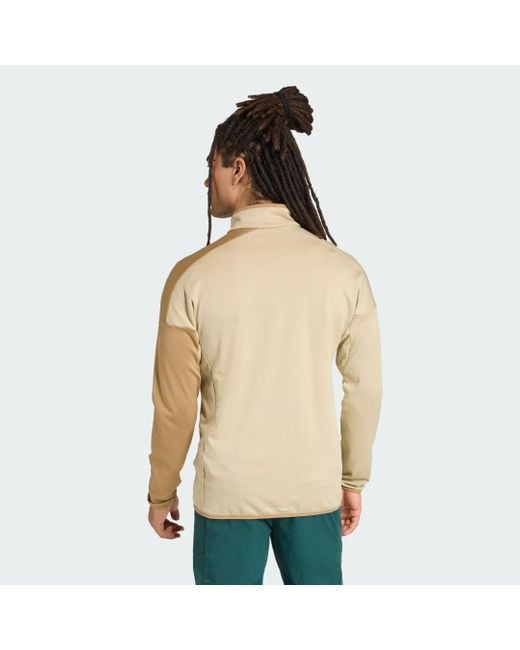 Giacca Terrex Xperior Climawarm Light Fleece di Adidas in Natural da Uomo