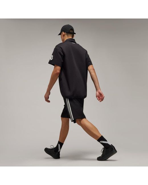 Y-3 Real Madrid Travel Short Sleeve Polo di Adidas in Black da Uomo