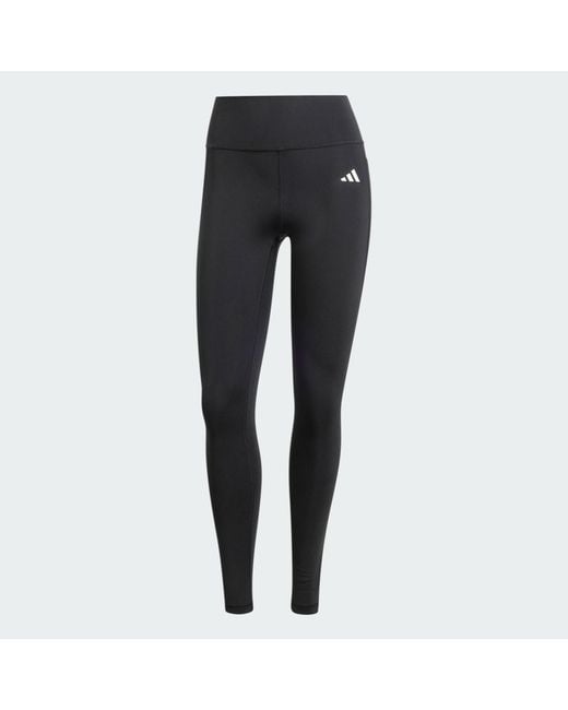 Adidas Black Optimé Essentials Stash Pocket Full-Length Leggings