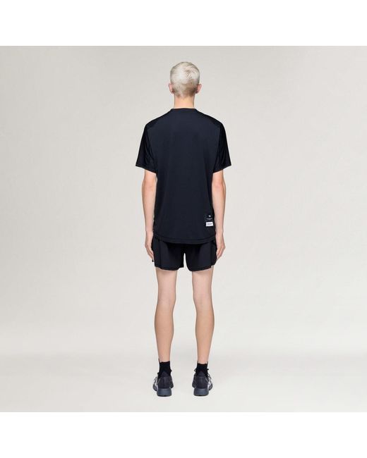 Adidas Blue Y-3 Running Short Sleeve T-Shirt for men