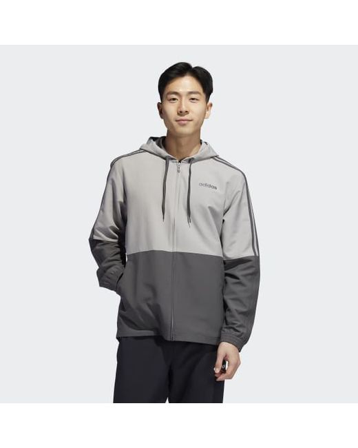 adidas 3 stripes windbreaker