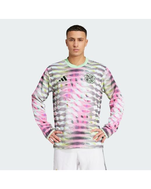 Camiseta Técnica De Calentamiento Celtic Fc 25/26 Pre-Match Adidas de hombre de color Black