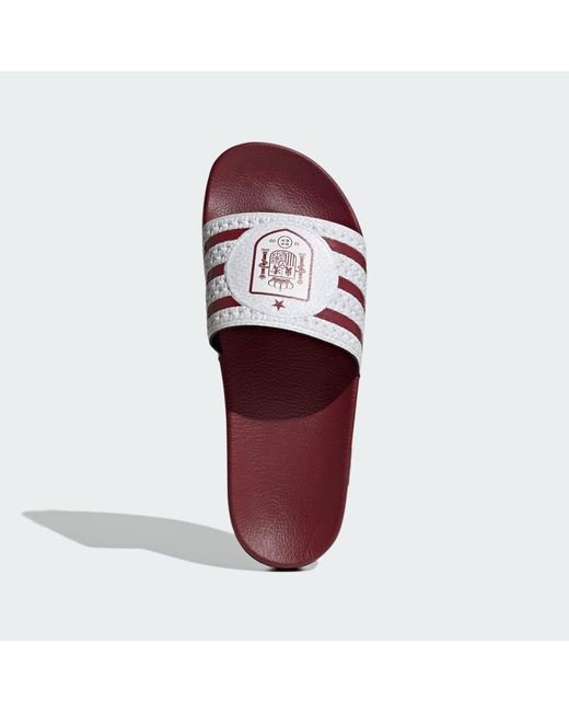 Adidas Red Trefoil Slide