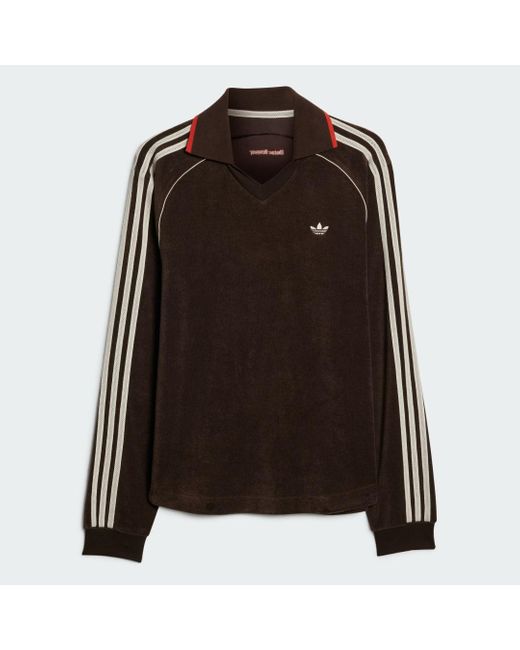adidas Wales Bonner Long Sleeve Towel Shirt in Brown for Men | Lyst UK
