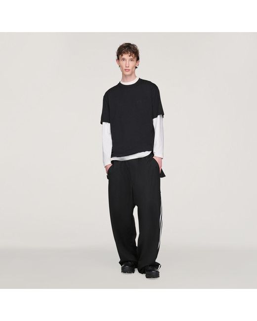 Adidas Black Y-3 Regular Short Sleeve T-Shirt