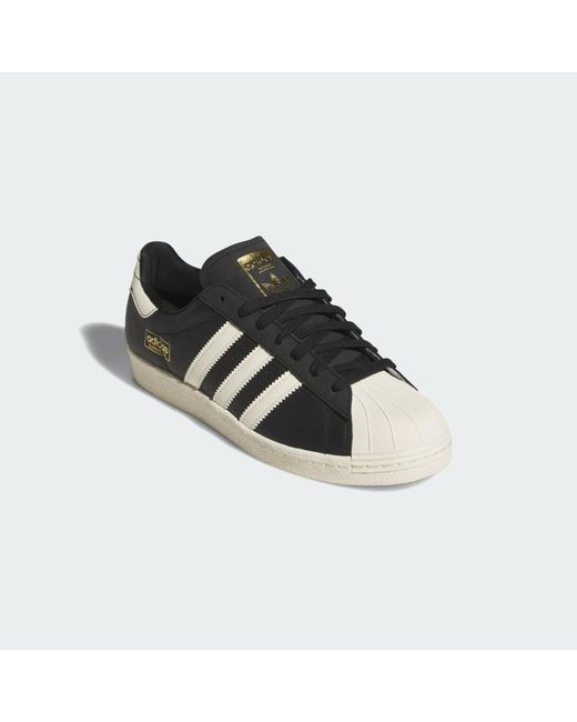 Adidas Black Superstar 80 Adv Trainers for men