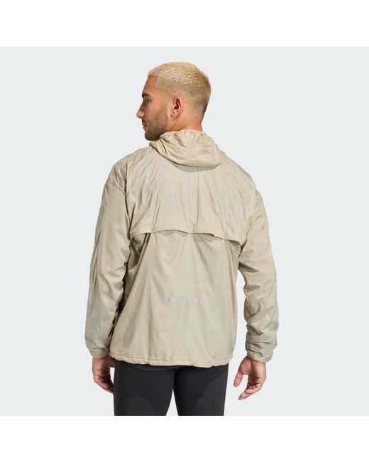 Adidas Natural Adi365 Running Reflective Jacket for men