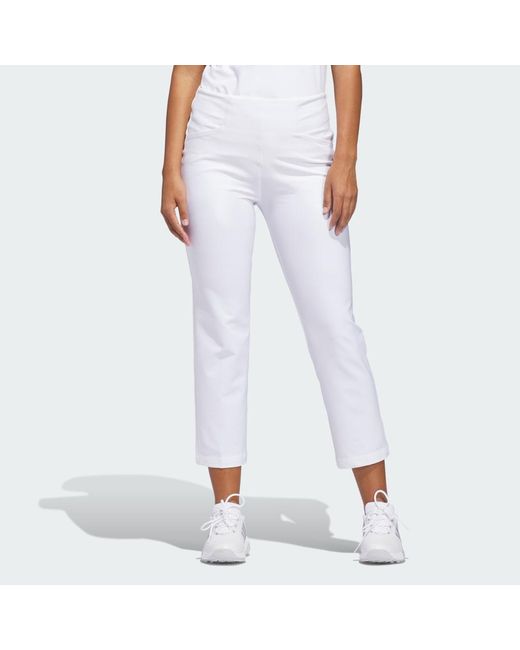 Adidas White Ultimate365+ Ankle Pants