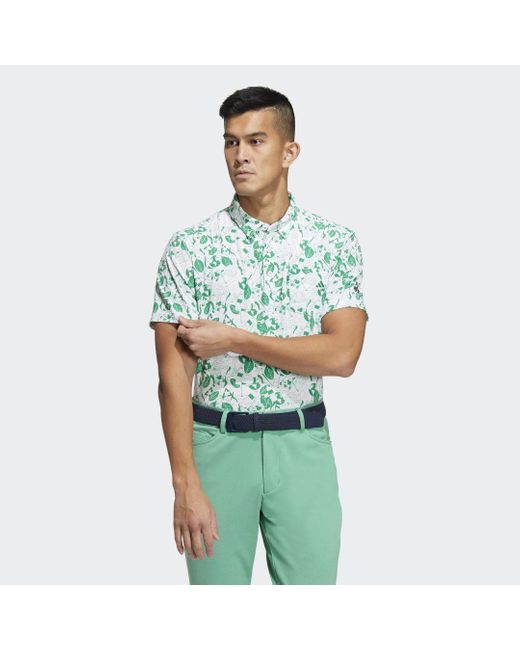 Adidas Play Graphic Poloshirt in het Green voor heren