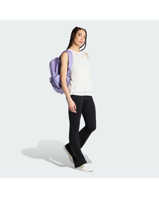 Adidas White Soft Lux Sheer Tank Top