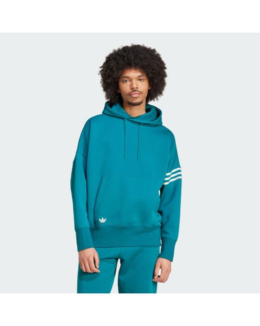 Adidas Originals Blue Neuclassics Hoodie for men