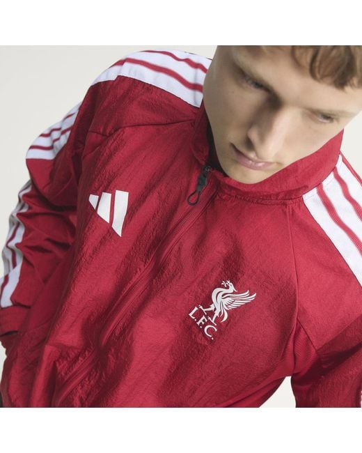 Adidas Red Liverpool Fc Home Anthem Jacket for men