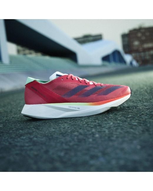 Adidas Red Adizero Takumi Sen 10 Shoes