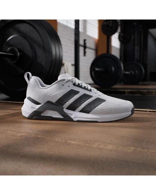 Adidas White Dropset Control Training Shoes for men