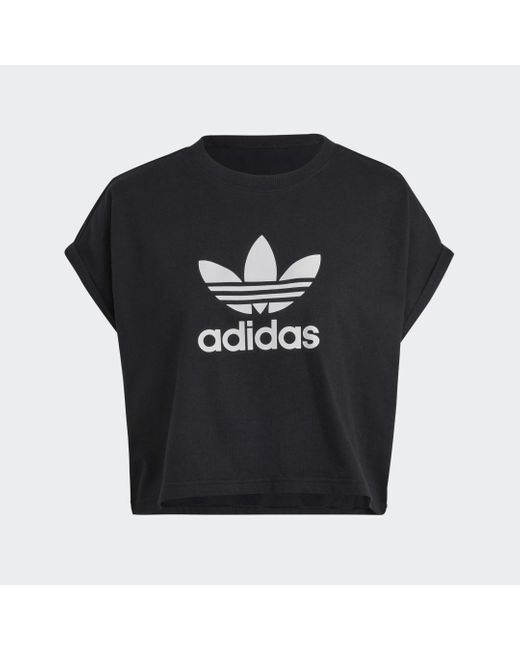 T-Shirt Adicolor Classics Short Trefoil di Adidas in Black