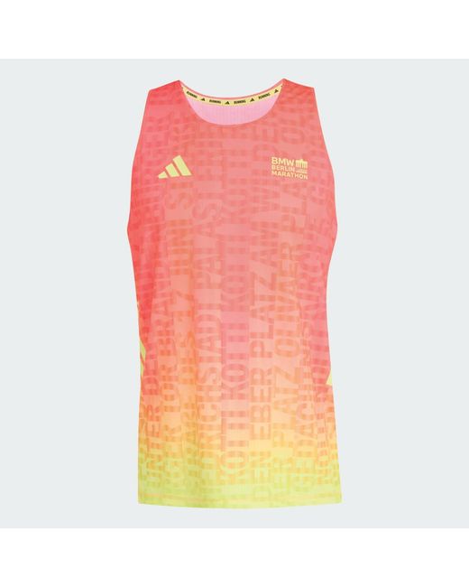 Adidas Red Bmw Berlin-Marathon 2026 All Over Print Tank Top for men