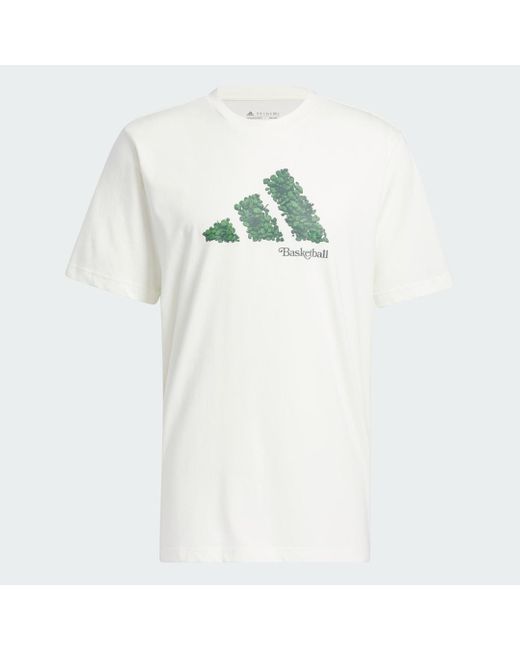 Adidas White Court Therapy Graphic T-shirt for men