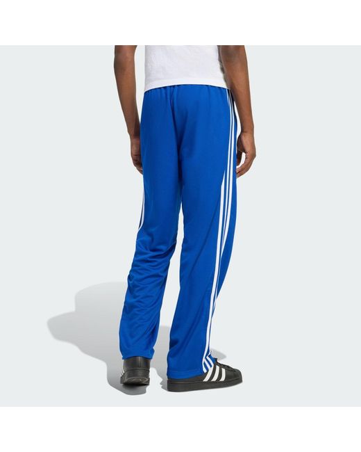 Adidas Blue Firebird Adicolor Mesh Track Pants for men