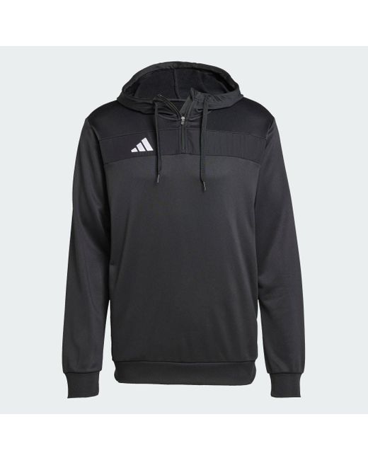 Adidas Black Tiro 25 Essentials Sweat Hoodie for men