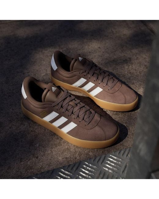 Adidas Brown Vl Court 3.0 Shoes