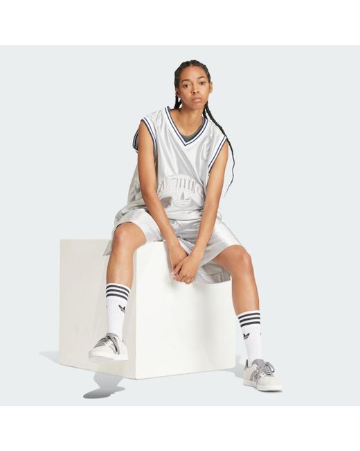Adidas White Premium Originals Sleeveless Top