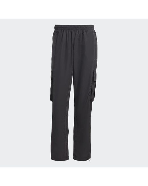 Adidas Black Rifta Metro Cargo Tracksuit Bottoms (gender Neutral) for men