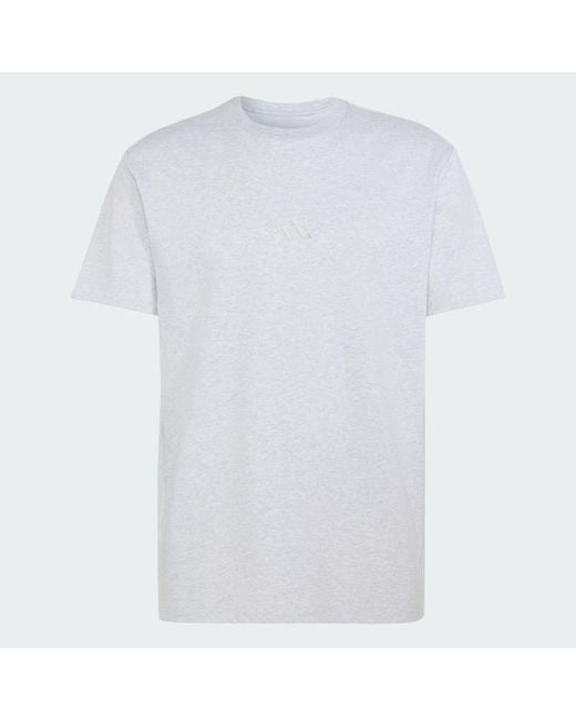 Adidas White Kit Small Logo T-Shirt for men
