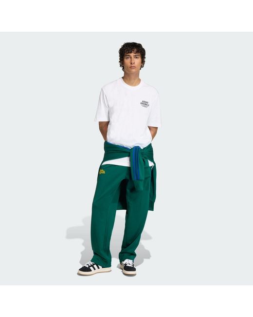 Adidas White Lifestyle Gfx Tee Varsity Ke2252 for men