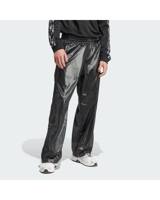 Adidas Black Pride Adibreak Shiny Tracksuit Bottoms for men