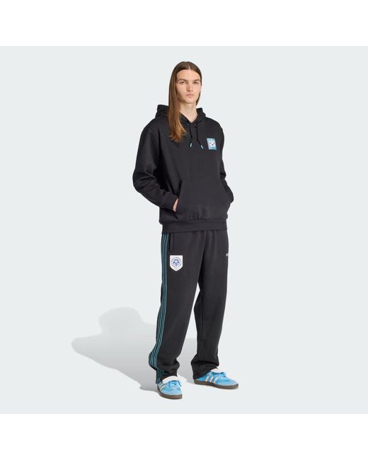 Felpa Grafica Con Cappuccio di Adidas in Black da Uomo